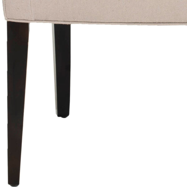 Safavieh Dale Armchair - Modern Luxury Accent Chair With Comfortable Upholstery And Elegant Espresso Legs Taupe MCR4710C