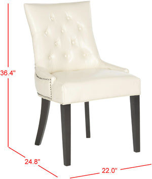 Safavieh Harlow Ring Chair - Elegant Dining Accent With Stylish Design For Modern Home Interiors And Comfort Flat Cream  Mcr4716b