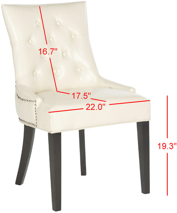 Safavieh Harlow Ring Chair - Elegant Dining Accent With Stylish Design For Modern Home Interiors And Comfort Flat Cream  Mcr4716b