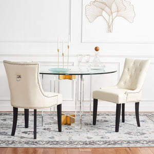 Safavieh Harlow Ring Chair - Elegant Dining Accent With Stylish Design For Modern Home Interiors And Comfort Flat Cream  Mcr4716b