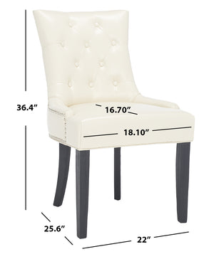 Safavieh Harlow Ring Chair - Elegant Dining Accent With Stylish Design For Modern Home Interiors And Comfort Flat Cream  Mcr4716b