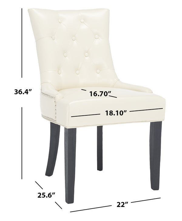 Safavieh Harlow Ring Chair - Elegant Dining Accent With Stylish Design For Modern Home Interiors And Comfort Flat Cream  Mcr4716b