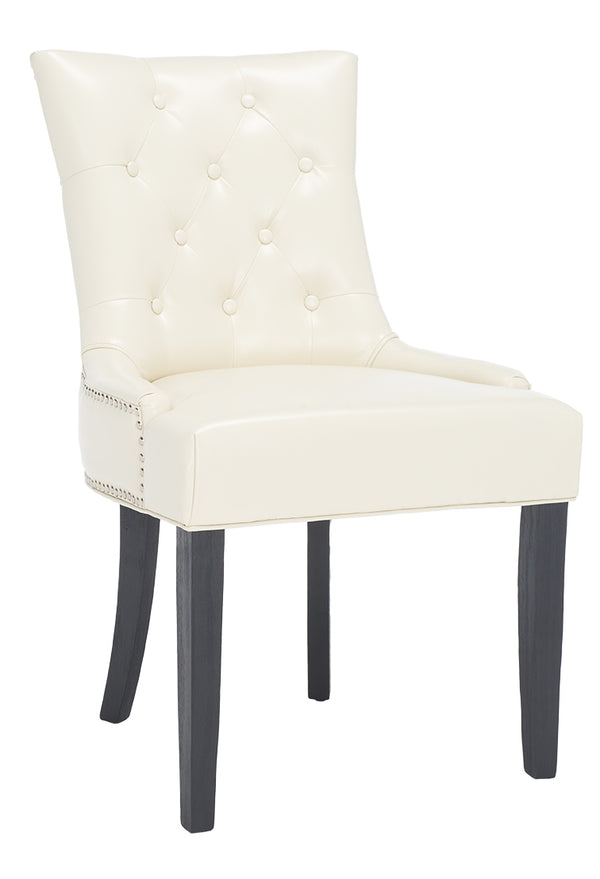 Safavieh Harlow Ring Chair - Elegant Dining Accent With Stylish Design For Modern Home Interiors And Comfort Flat Cream  Mcr4716b