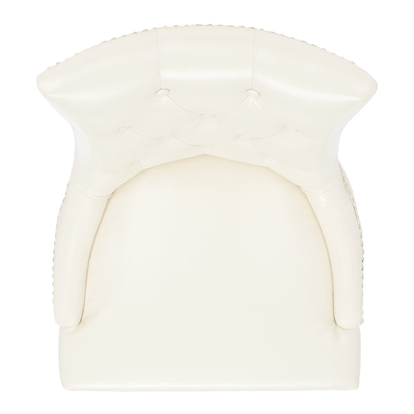 Safavieh Harlow Ring Chair - Elegant Dining Accent With Stylish Design For Modern Home Interiors And Comfort Flat Cream  Mcr4716b