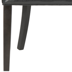 Safavieh Harlow Ring Chair - Elegant Dining Accent With Stylish Design For Modern Home Interiors And Comfort Black  Mcr4716c