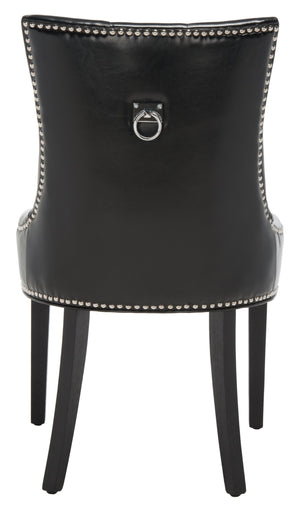 Safavieh Harlow Ring Chair - Elegant Dining Accent With Stylish Design For Modern Home Interiors And Comfort Black  Mcr4716c