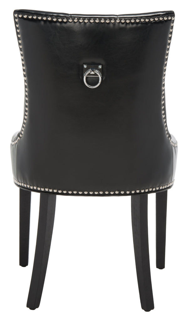 Safavieh Harlow Ring Chair - Elegant Dining Accent With Stylish Design For Modern Home Interiors And Comfort Black  Mcr4716c