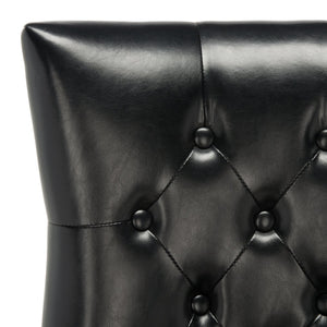 Safavieh Harlow Ring Chair - Elegant Dining Accent With Stylish Design For Modern Home Interiors And Comfort Black  Mcr4716c