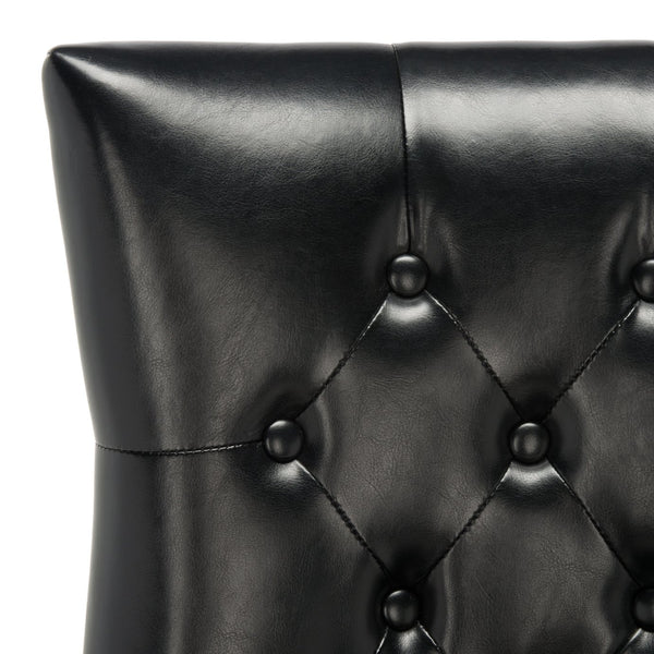 Safavieh Harlow Ring Chair - Elegant Dining Accent With Stylish Design For Modern Home Interiors And Comfort Black  Mcr4716c