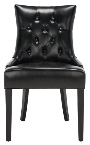 Safavieh Harlow Ring Chair - Elegant Dining Accent With Stylish Design For Modern Home Interiors And Comfort Black  Mcr4716c