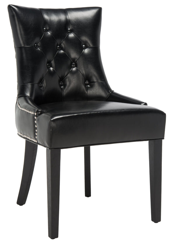 Safavieh Harlow Ring Chair - Elegant Dining Accent With Stylish Design For Modern Home Interiors And Comfort Black  Mcr4716c