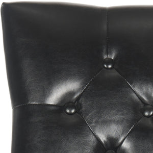 Safavieh Harlow Ring Chair - Elegant Dining Accent With Stylish Design For Modern Home Interiors And Comfort Black  Mcr4716c