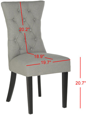 Safavieh Columbo Side Chair Granite - Elegant Dining Chair With Modern Design For Stylish Home Interiors Granite  Mcr4719b