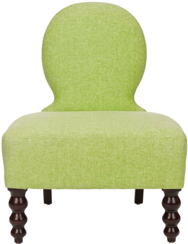 Safavieh Ariel Chair - Stylish Mid-Century Accent Seat In Vibrant Lime Green For Modern & Traditional Spaces MCR5005A