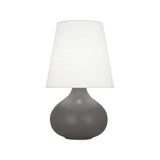 Robert Abbey Matte Ash June Accent Lamp Matte Ash Glazed Ceramic Oyster Linen Shade