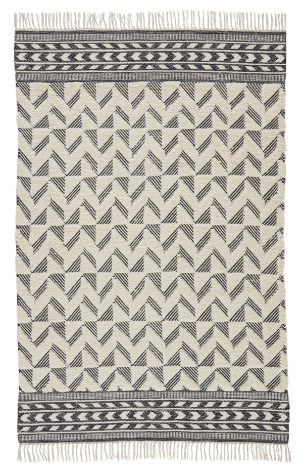 Jaipur Living Jaipur Living Cidra Handwoven Wool Rug Moroccan Tribal Geometric High Low Pile 8' x 10' RUG148428