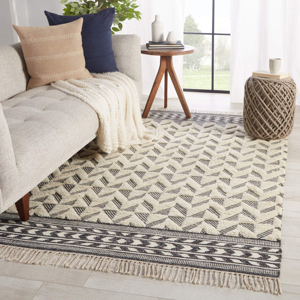 Jaipur Living Jaipur Living Cidra Handwoven Wool Rug Moroccan Tribal Geometric High Low Pile 8' x 10' RUG148428
