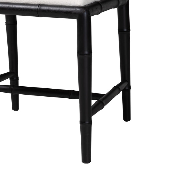 Bali & Pari Boone Solid Mahogany Dining Chair with Carved Chinoiserie Openwork Back Design