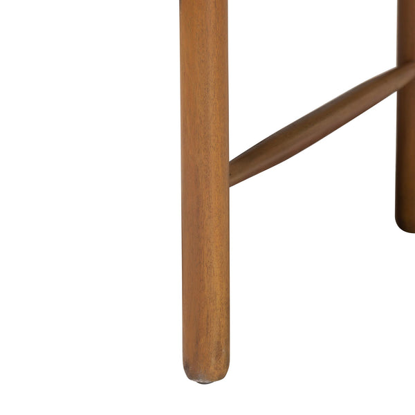 Bali & Pari Elvera Handcrafted Seagrass Mahogany Dining Chair for Coastal Boho Rooms