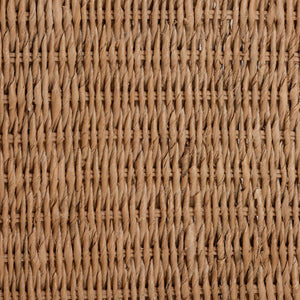 Bali & Pari Elvera Handcrafted Seagrass Mahogany Dining Chair for Coastal Boho Rooms