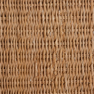 Bali & Pari Elvera Handwoven Seagrass Mahogany Counterstool for Coastal Boho Kitchens