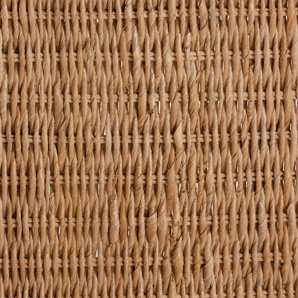Bali & Pari Elvera Handwoven Seagrass Mahogany Counterstool for Coastal Boho Kitchens