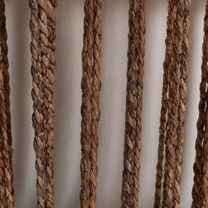 Bali & Pari Varen Handwoven Seagrass Mahogany Wood Barstool with Cushion