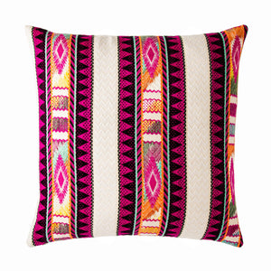 Jaipur Living Jaipur Living Flamenco Woven Cotton Blend Tribal Stripe Square Throw Pillow Cover PLC102254