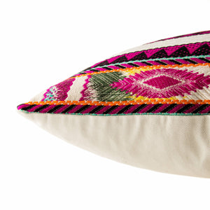 Jaipur Living Jaipur Living Flamenco Woven Cotton Blend Tribal Stripe Square Throw Pillow Cover PLC102254