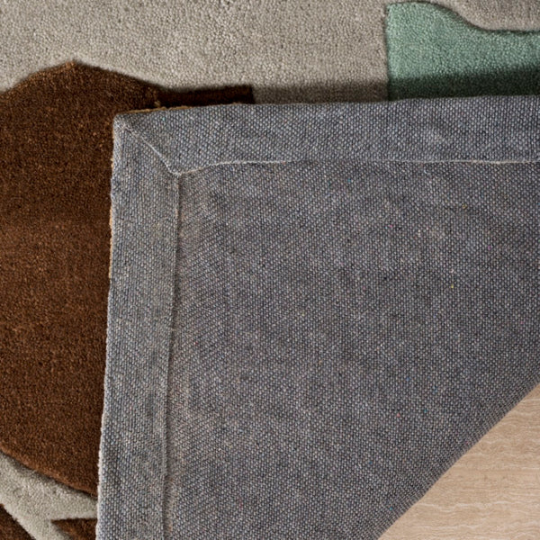 Safavieh Modern Art Area Rug - Hand-tufted Floral Design In Luxurious Polyester For Elegant Home Decor Ivory ,Multi Polyester Mda616a-4