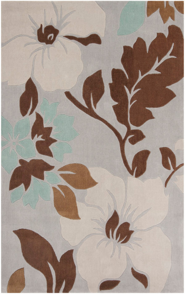 Safavieh Modern Art Area Rug - Hand-tufted Floral Design In Luxurious Polyester For Elegant Home Decor Ivory ,Multi Polyester Mda616a-4