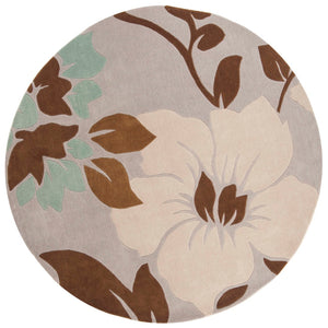 Safavieh Modern Art Area Rug - Hand-tufted Floral Design In Luxurious Polyester For Elegant Home Decor Ivory ,Multi Polyester Mda616a-4
