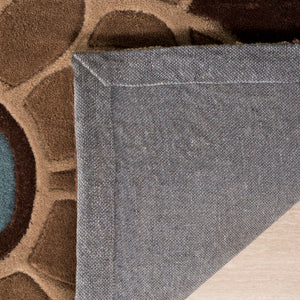 Safavieh Modern Artful Floral Area Rug - Hand-tufted Luxury For Stylish Living Spaces & Timeless Elegance Brown ,Multi Polyester Mda620b-7sq