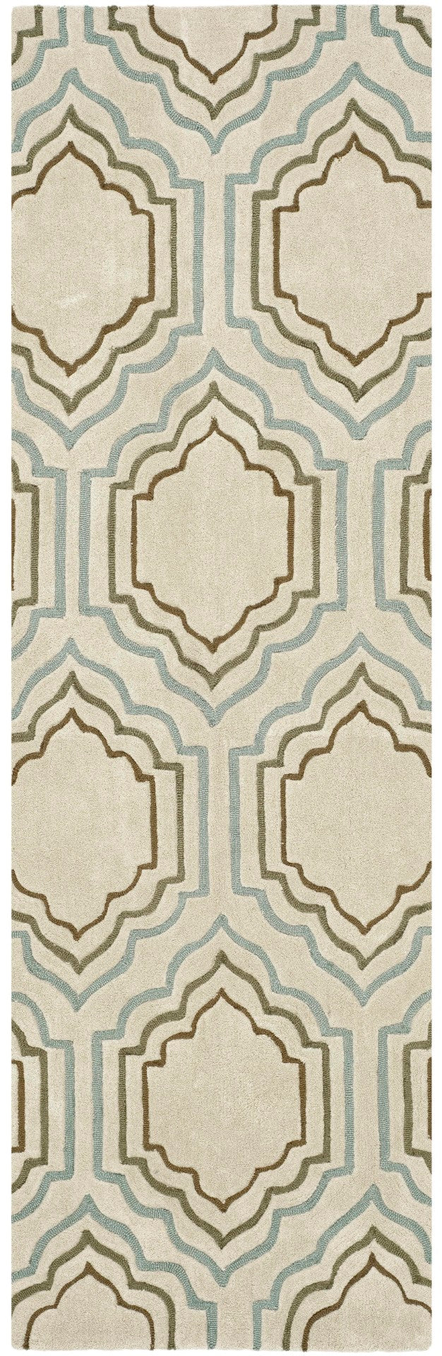 Safavieh Modern Art Hand-tufted Polyester Rug - Luxurious Comfort, Stain-resistant Design For Timeless Elegance Beige ,Multi Polyester Mda626a-24