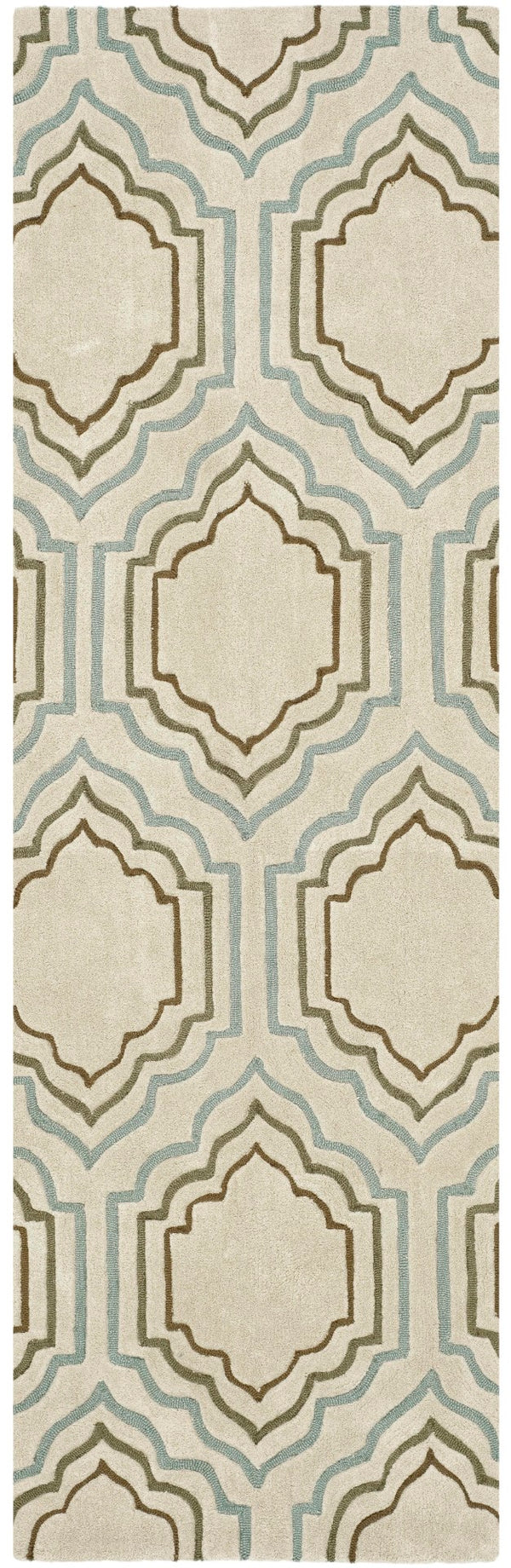 Safavieh Modern Art Hand-tufted Polyester Rug - Luxurious Comfort, Stain-resistant Design For Timeless Elegance Beige ,Multi Polyester Mda626a-24