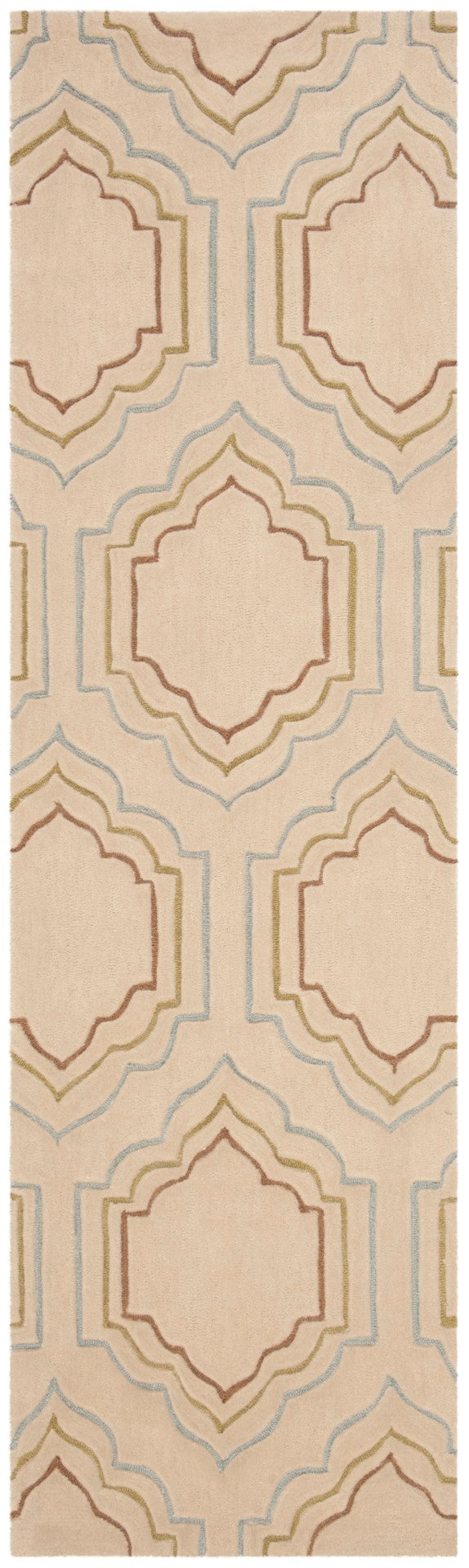 Safavieh Modern Art Hand-tufted Polyester Rug - Luxurious Comfort, Stain-resistant Design For Timeless Elegance Beige ,Multi Polyester Mda626a-24