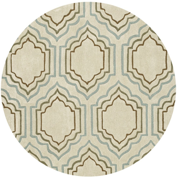 Safavieh Modern Art Hand-tufted Polyester Rug - Luxurious Comfort, Stain-resistant Design For Timeless Elegance Beige ,Multi Polyester Mda626a-24