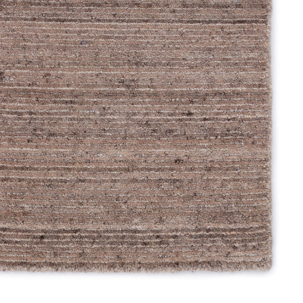 Jaipur Living Jaipur Living Madras Hand Loomed Wool Viscose Striped Rug for Modern Transitional Rooms Brown 9' x 13' RUG149484