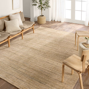 Jaipur Living Madras Evenin Mds10 Handwoven Handmade 60% Wool 40% Viscose Solids Stripes Indoor Rug Blue, Cream 60% Wool 40% Viscose Rug159975