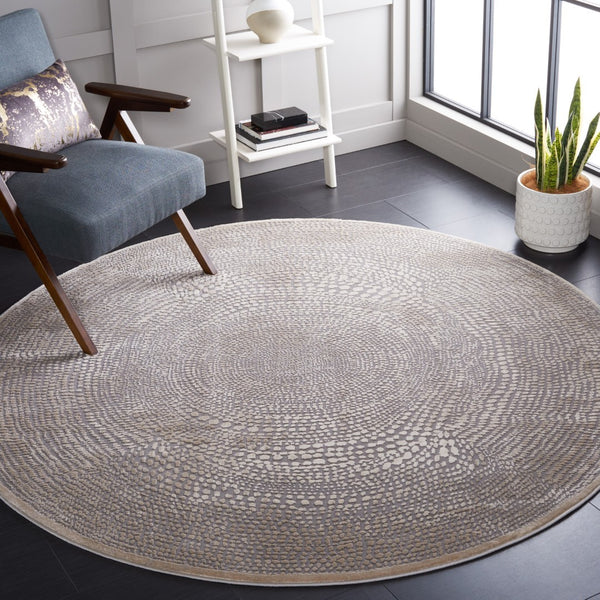 Safavieh Meadow Exquisite Area Rug - Timeless Elegance With Modern Craftsmanship For Any Home Decor Style Ivory ,Grey Polyester Mdw333a-2