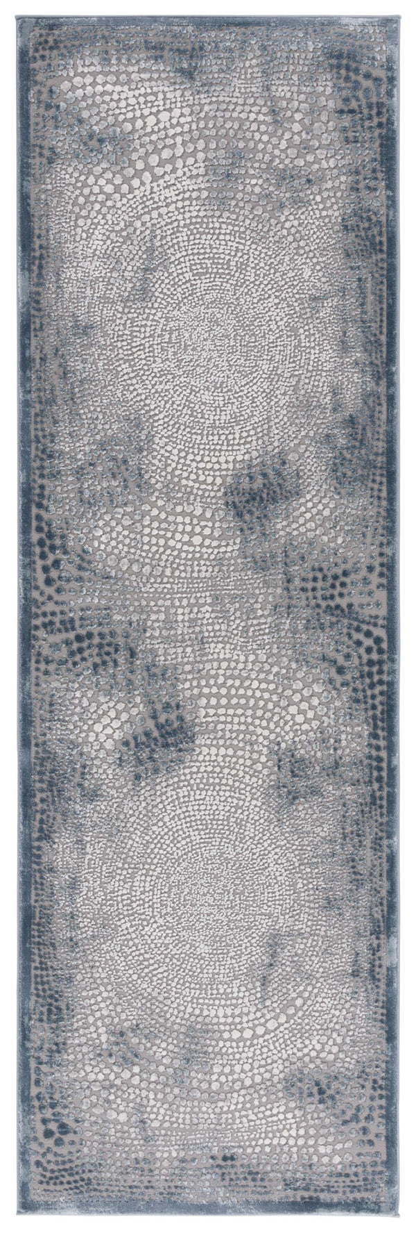 Safavieh Meadow Modern Turkish Area Rug - Luxurious Grey And Ivory Design For Sophisticated Living Spaces Blue ,Ivory Polyester Mdw333n-9