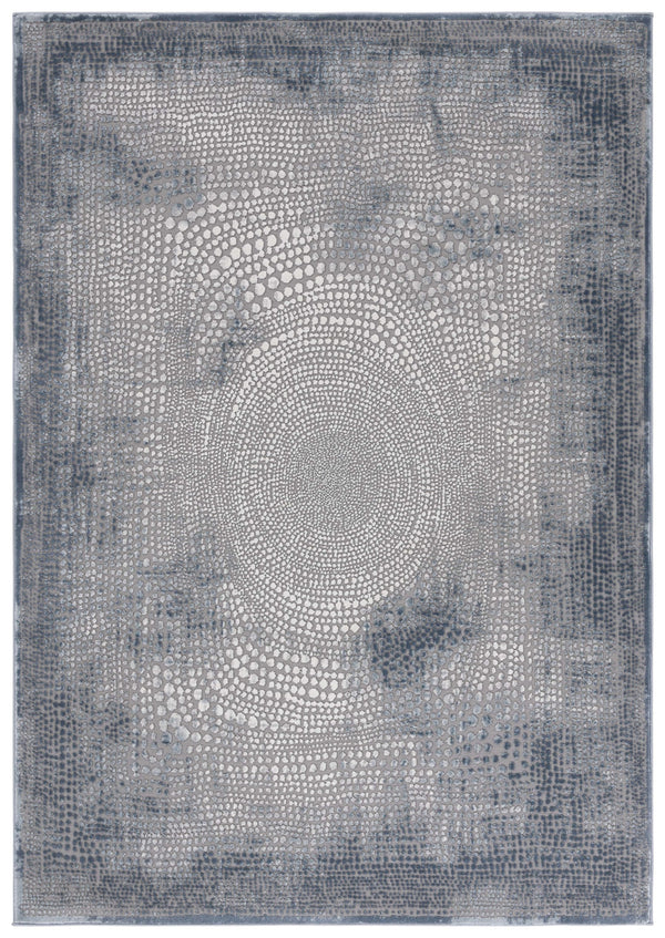 Safavieh Meadow Modern Turkish Area Rug - Luxurious Grey And Ivory Design For Sophisticated Living Spaces Blue ,Ivory Polyester Mdw333n-9