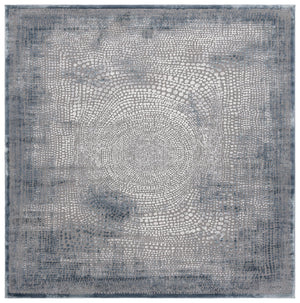 Safavieh Meadow Modern Turkish Area Rug - Luxurious Grey And Ivory Design For Sophisticated Living Spaces Blue ,Ivory Polyester Mdw333n-9