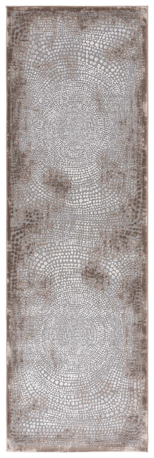 Safavieh Meadow Modern Turkish Area Rug - Luxurious Grey And Ivory Design For Sophisticated Living Spaces Brown ,Ivory Polyester Mdw333t-5