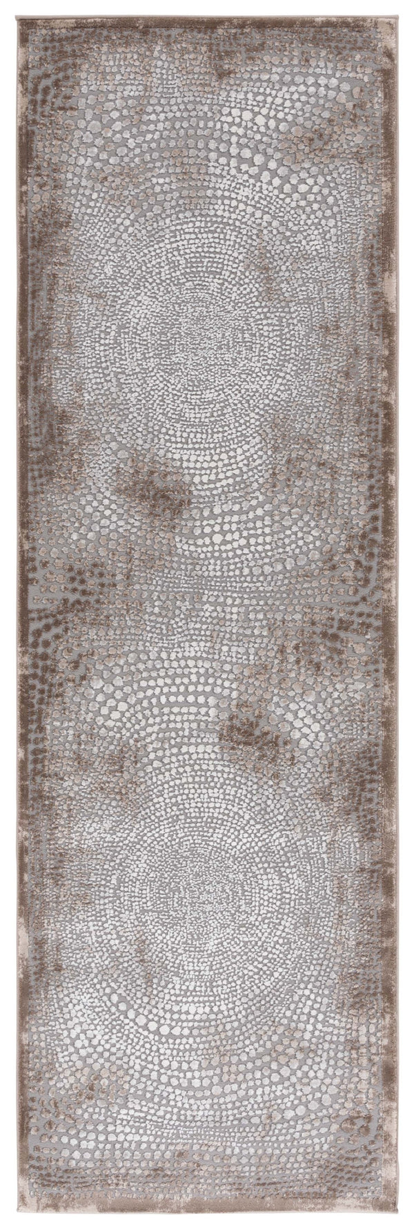 Safavieh Meadow Modern Turkish Area Rug - Luxurious Grey And Ivory Design For Sophisticated Living Spaces Brown ,Ivory Polyester Mdw333t-5