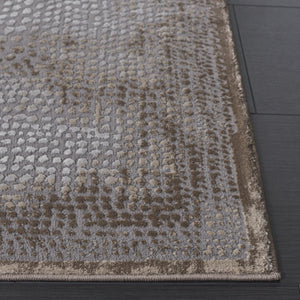 Safavieh Meadow Modern Turkish Area Rug - Luxurious Grey And Ivory Design For Sophisticated Living Spaces Brown ,Ivory Polyester Mdw333t-5