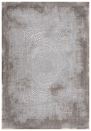 Safavieh Meadow Modern Turkish Area Rug - Luxurious Grey And Ivory Design For Sophisticated Living Spaces Brown ,Ivory Polyester Mdw333t-5