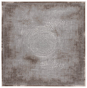 Safavieh Meadow Modern Turkish Area Rug - Luxurious Grey And Ivory Design For Sophisticated Living Spaces Brown ,Ivory Polyester Mdw333t-5