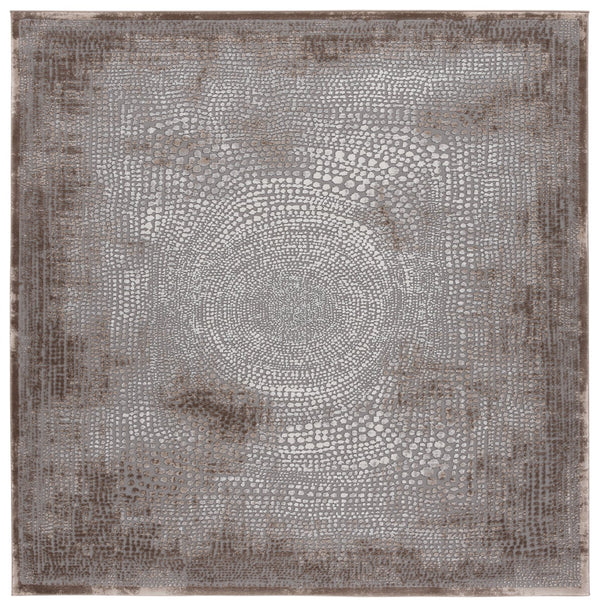 Safavieh Meadow Modern Turkish Area Rug - Luxurious Grey And Ivory Design For Sophisticated Living Spaces Brown ,Ivory Polyester Mdw333t-5