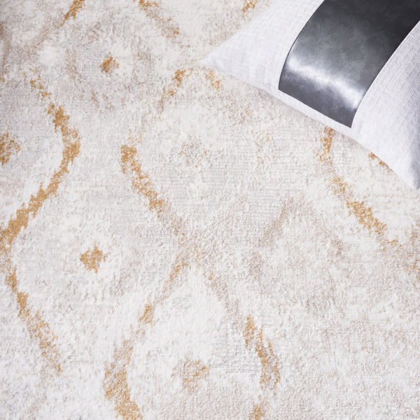 Safavieh Meadow Elegant Area Rug In Luxurious Ivory And Gold With Intricate Patterns For Timeless Decor Ivory ,Gold 45% Polyproylene,40% Jute,15% Polyester Mdw527a-7r